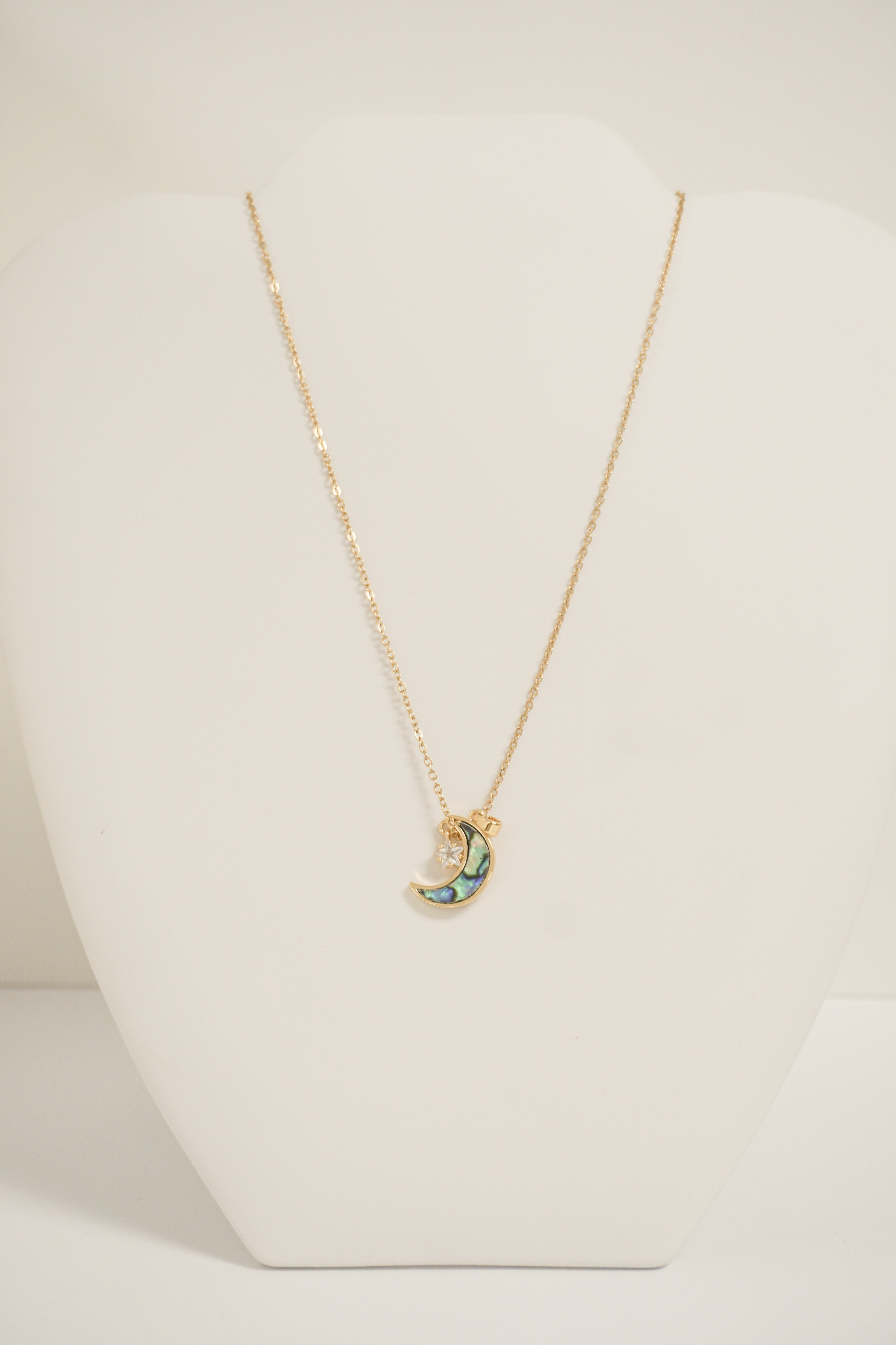 Moon Necklace Gold