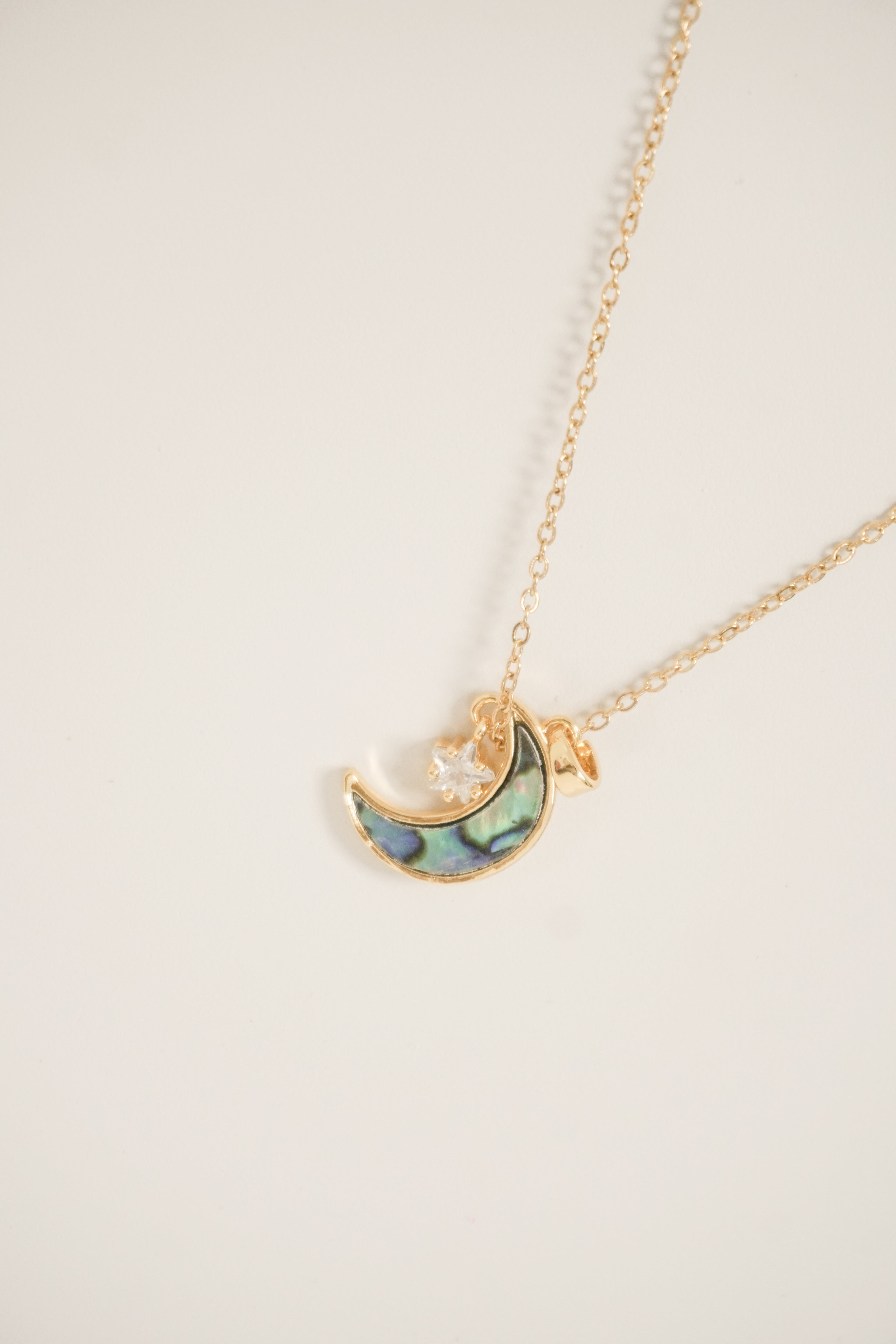 Moon Necklace Gold